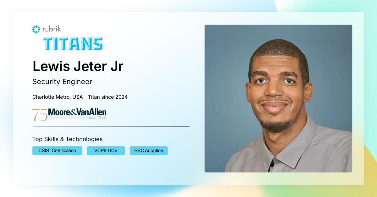 Lewis Jeter Jr | Practitioner Community Titan
