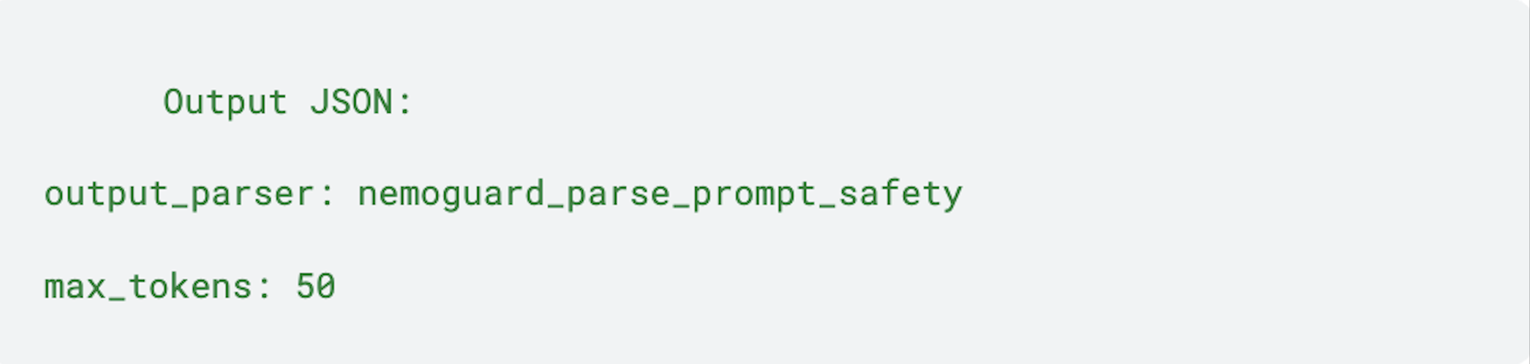 Prompt safety result