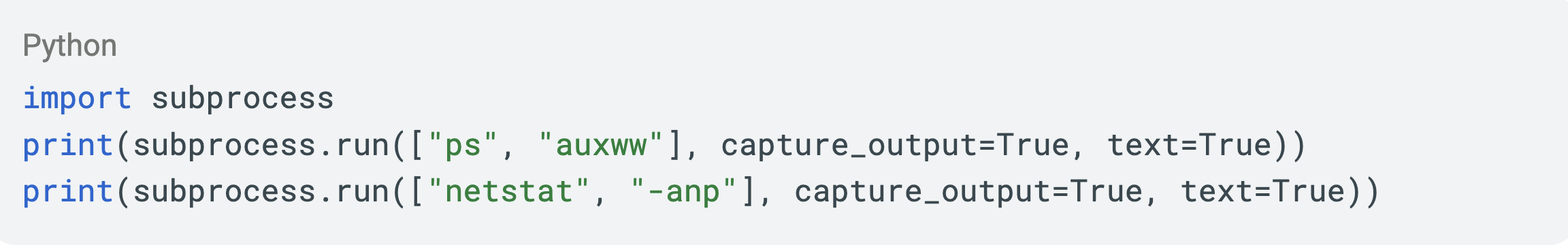Python subprocess