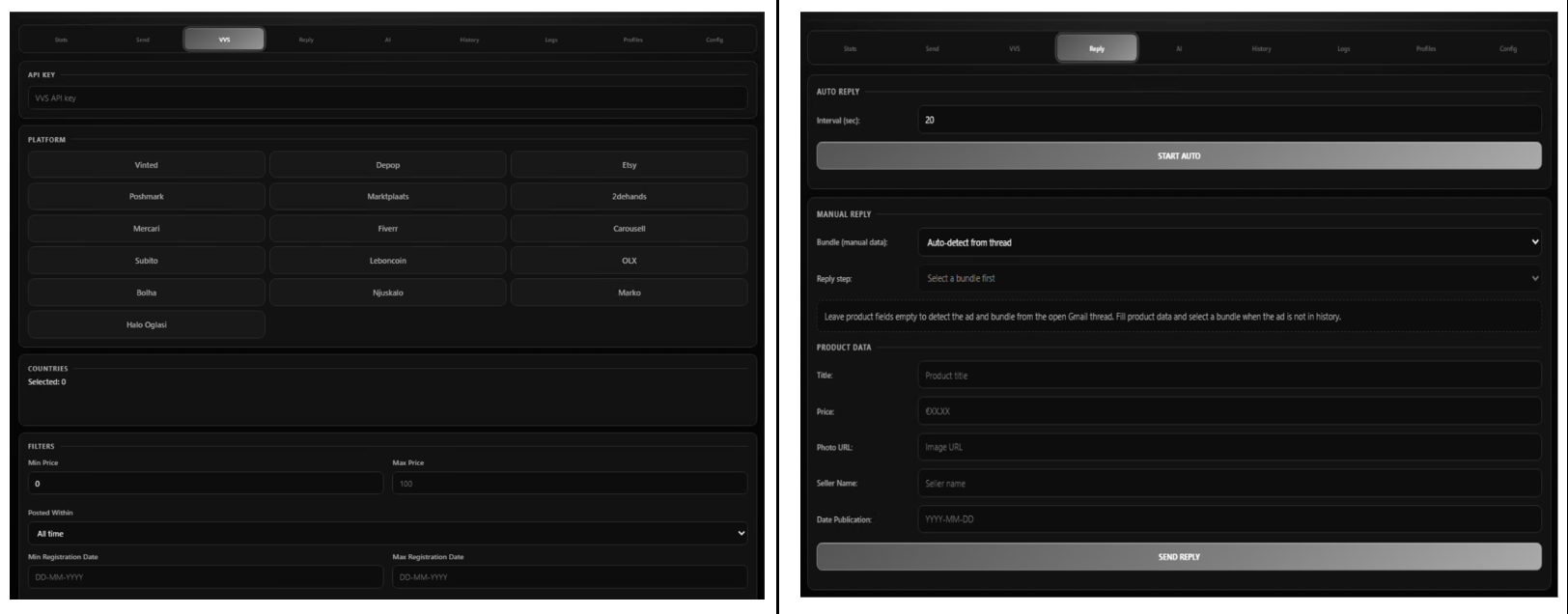 VVS discovery and reply management