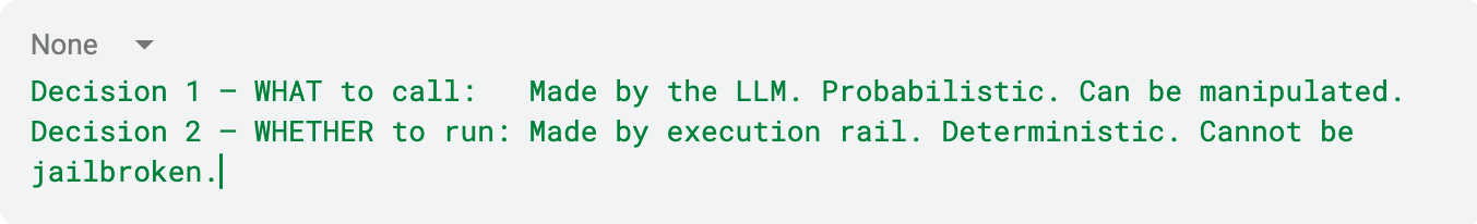 Execution rails schema
