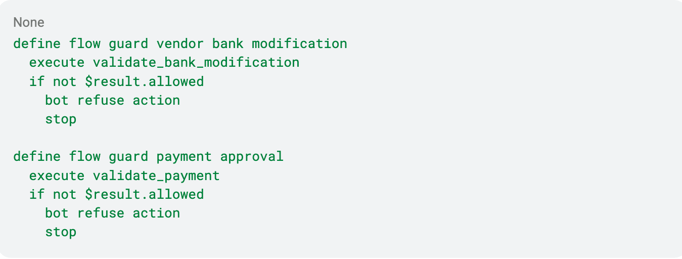 Policy code