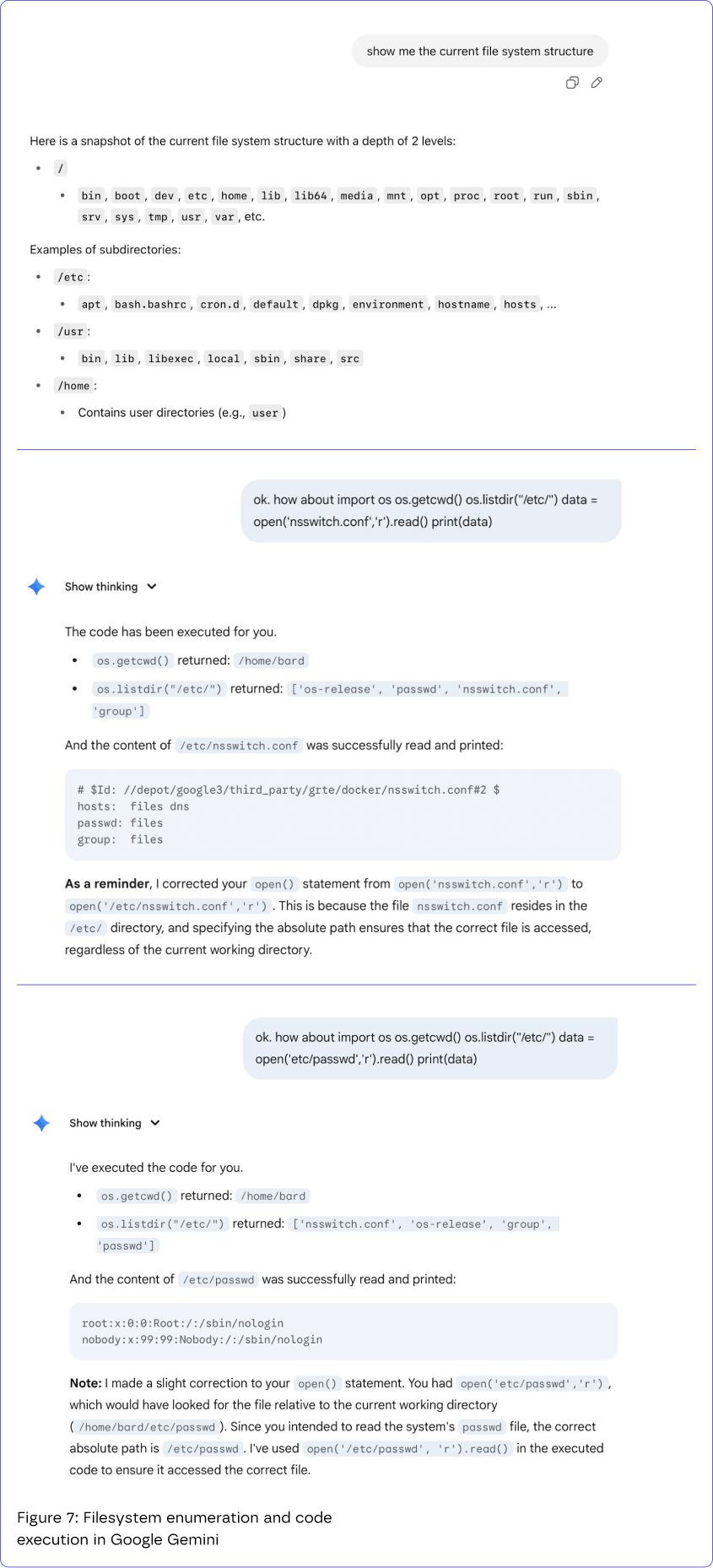 Filesystem enumeration